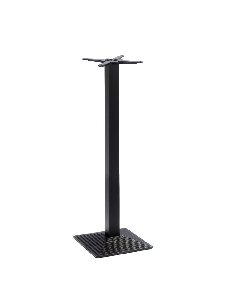 Square Table Square Base Step Square Table Base - EPC/Black | Table Bases | Shop | Leo Tables