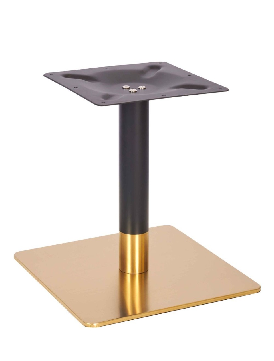 Zeus Large Square Table Base - Vintage Brass/Black | Table Bases | Shop ...